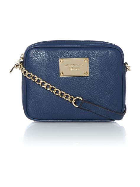 blue and white michael kors bag|michael kors navy crossbody bag.